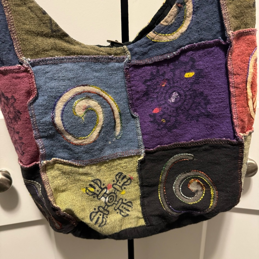 Rising International Patchwork Crossbody Bag - image 2